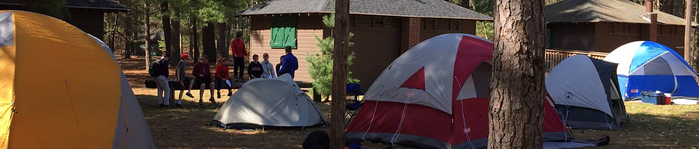 Tents in the camp